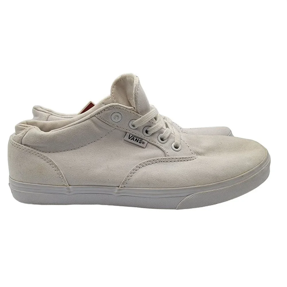 Vans Womens Shoes White Size 6 Casual Low Top Lace Up Shoes TB4R